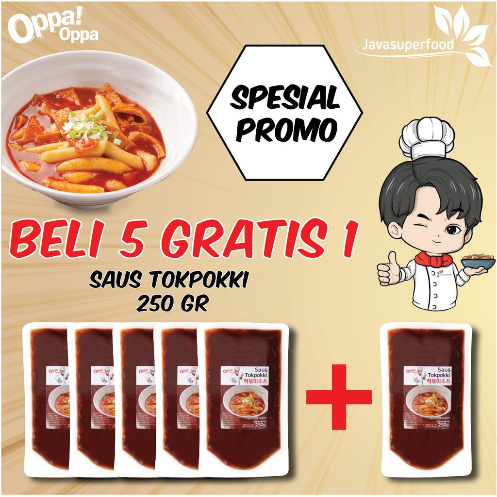 [BELI 5 GRATIS 1] Paket Saus Tokpoki topoki Tteokbokki tokpokki 250g