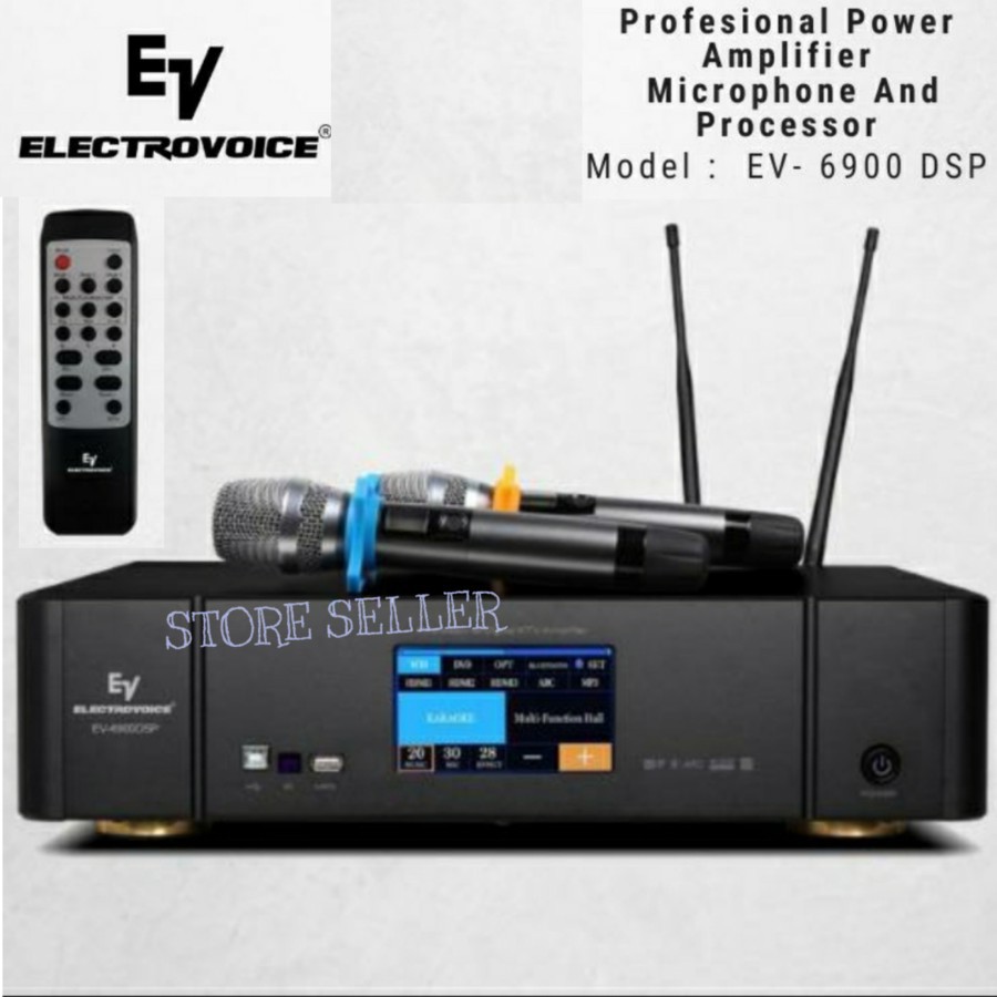 Profesional Power Amplifier Microphone EV - 6900 dsp And Processor Original Electrovoice