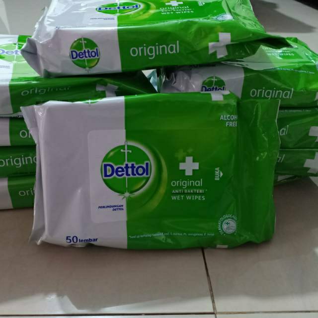 Tisu basah antibakteri dettol 50 lembar