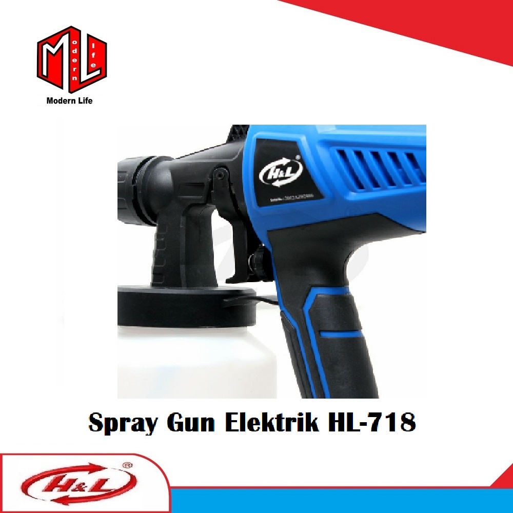 Spray Gun Elektrik HnL HL 718 Mesin Semprot CAT Spraygun Electric 718