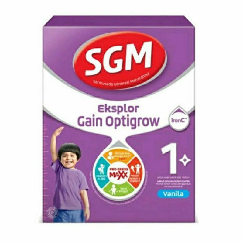 SGM Eksplor Gain Optigrow 1+ Vanila 400gram