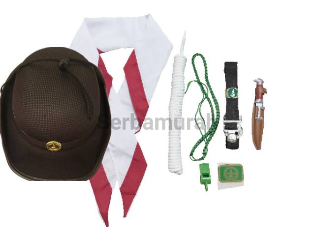 Set perlengkapan pramuka anak perempuan lengkap!!!