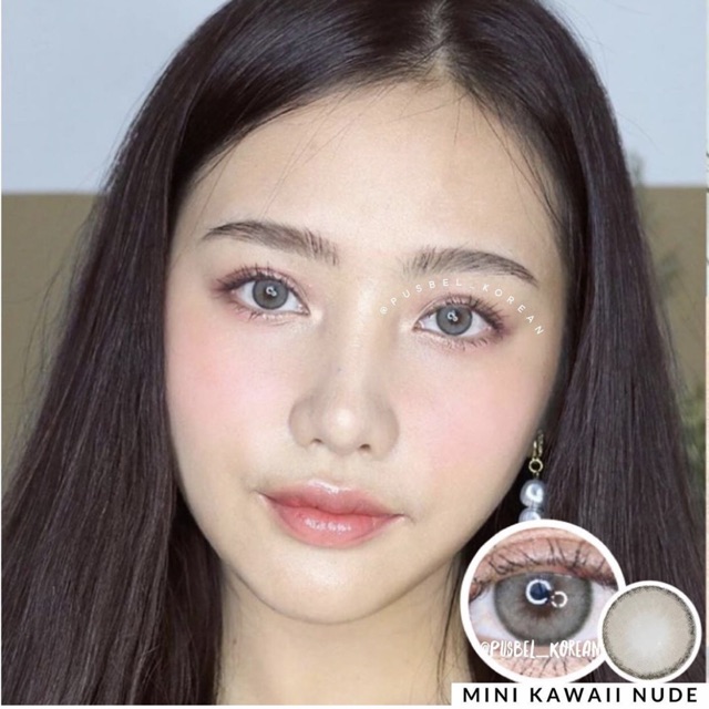 Mini kawaii charcoal nude beige olive softlens idol roze airy