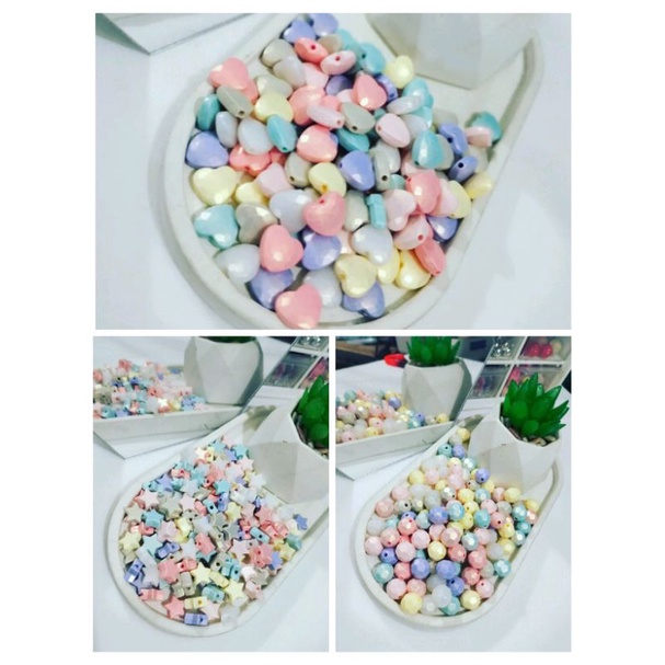 MANIK LOVE/BINTANG/BOLA PASTEL GOLD