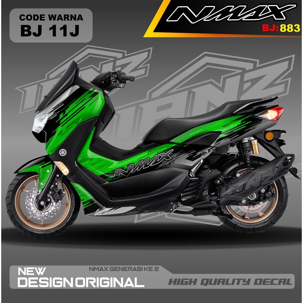 DECAL STICKER NEW NMAX FULL BLOK MOTOR / DECAL FULL BODY NMAX / DECAL STIKER FULL BODY NMAX / STIKER DECAL NMAX TERBARU