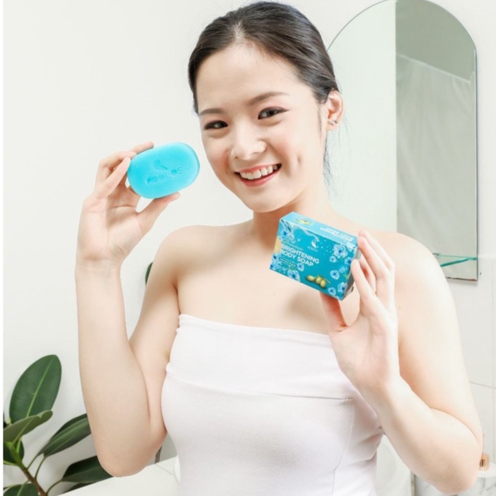 Rodeos Brightening Body Soap - Paket Bundling Isi 3pcs Sabun Mandi Pemutih Pencerah Kulit Badan