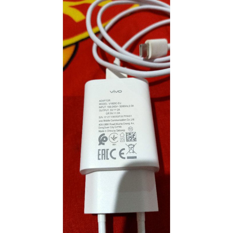Charger Vivo V19 ORI bawaan Hp