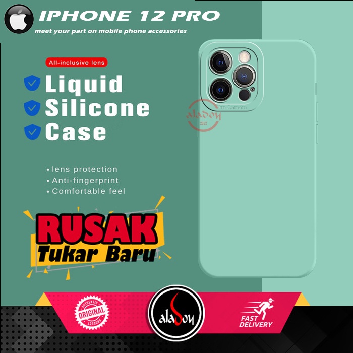 Soft Case Iphone 12 Pro Case Liquid Silicone Pro Camera Premium Casing