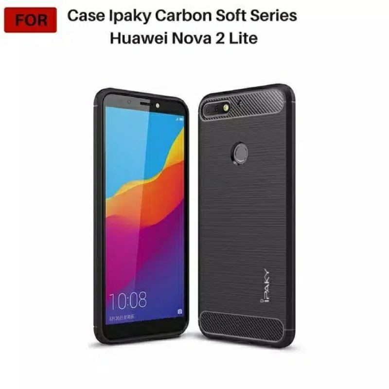 casing cover huawei nova 2 lite carbon fiber ipaky