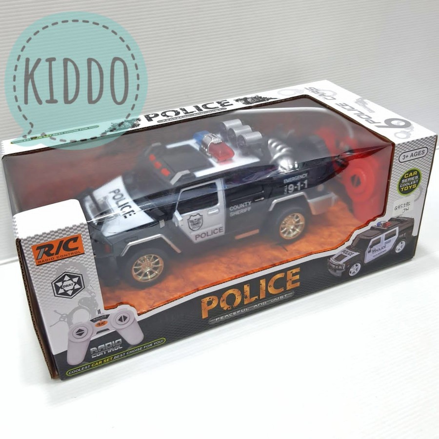 RC remote control Jeep polisi - Police truck - QHS