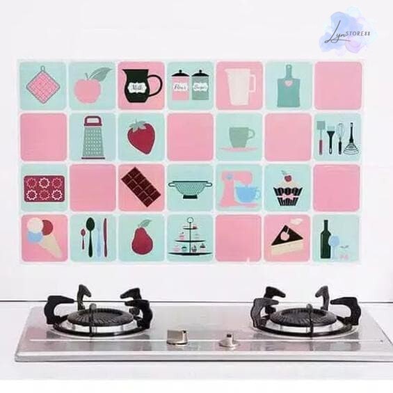 Sticker Dapur / Wall Stiker Dapur / Sticker Dapur Anti Minyak Aluminium Foil