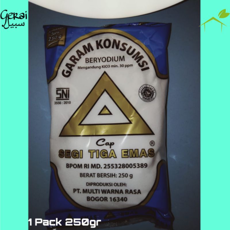 

Garam Segi Tiga Emas - 250g