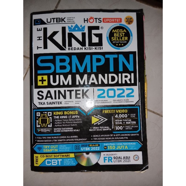 PRELOVED BUKU THE KING SBMPTN UTBK SAINTEK+TPS 2022