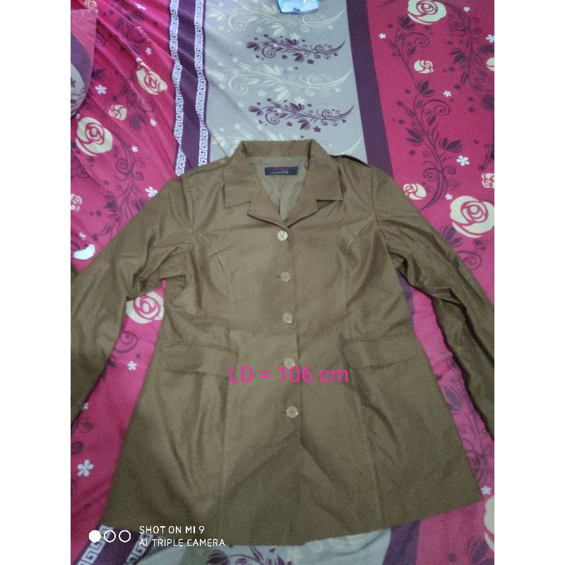 Preloved seragam pns/baju guru/setelan blazer/baju ajar