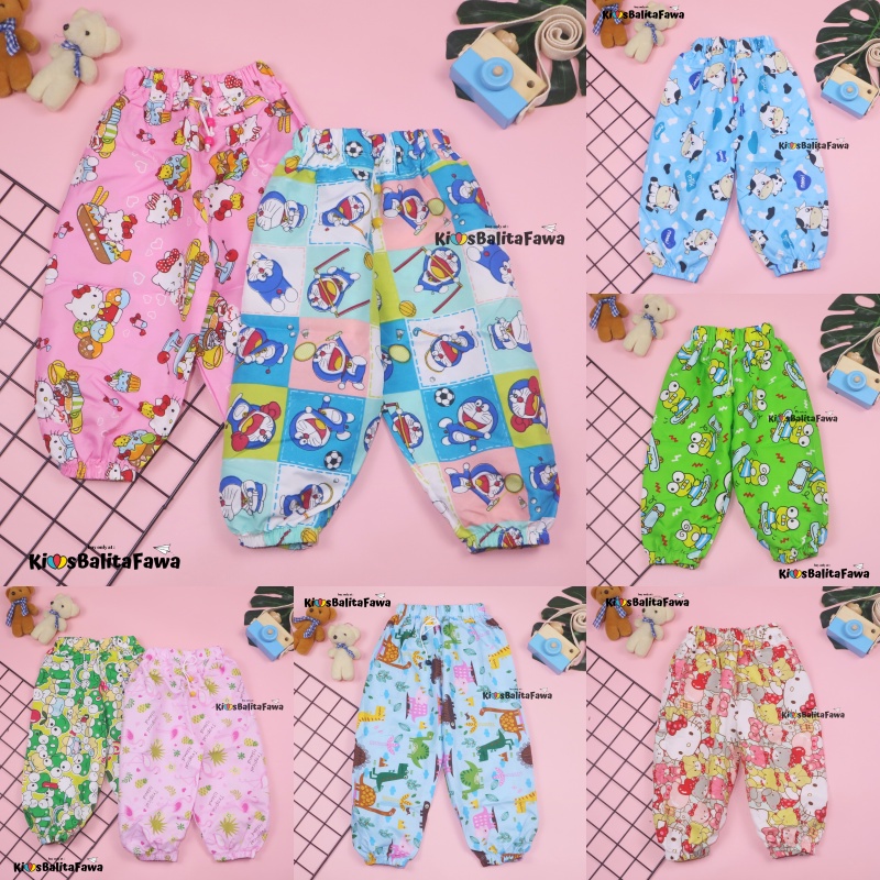 (Anak Perempuan) Jogger KARAKTER Uk 1-12 Tahun / Celana Panjang Anak Perempuan Cewek Joger Pants