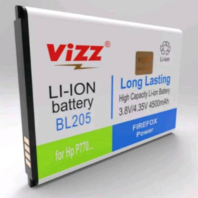 Vizz Double Power Battery Batre Baterai Vizz Lenovo P770 BL-205 BL205 BL 205