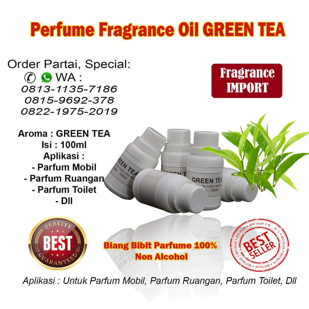 Bibit Biang Parfum Aroma GREEN TEA 100ml / Parfum GREN TEA  / PENGHARUM GREEN TEA / PEWANGI GREN TEA