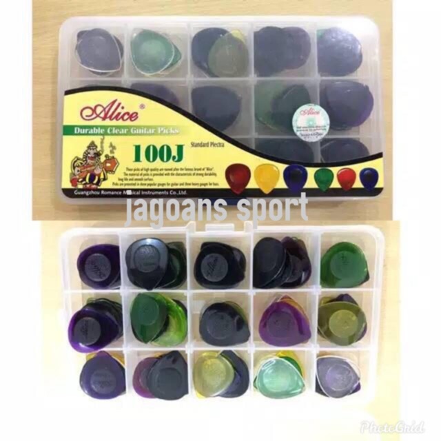 Pick Gitar ALICE stubby - Pick Guitar Bass Akustik Elektrik 1-2-3 mm