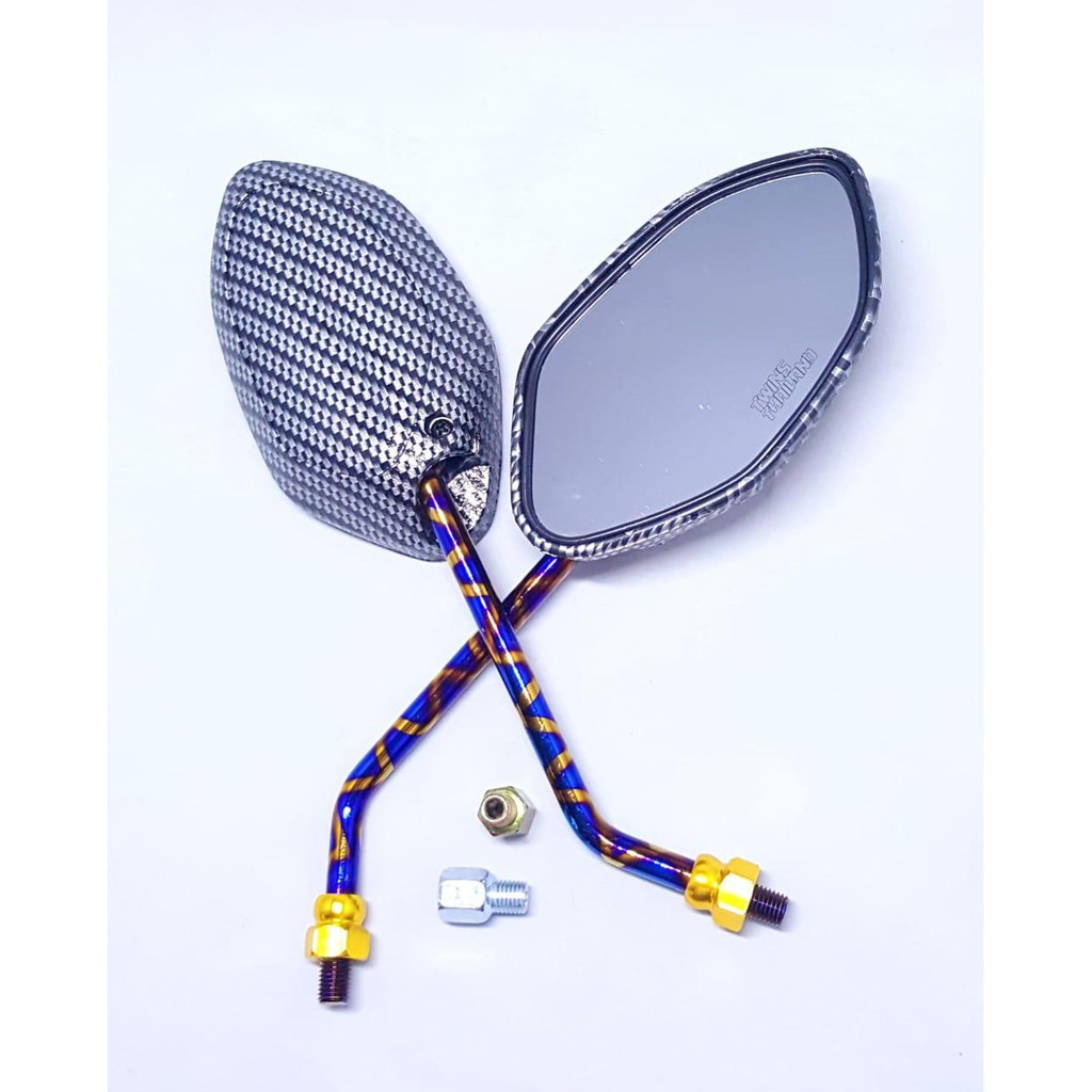 Spion Carbon XXX Variasi Motor Honda Beat FI Vario Scoopy Spacy Supra 125 Revo Sonic CB 150R AVM 115