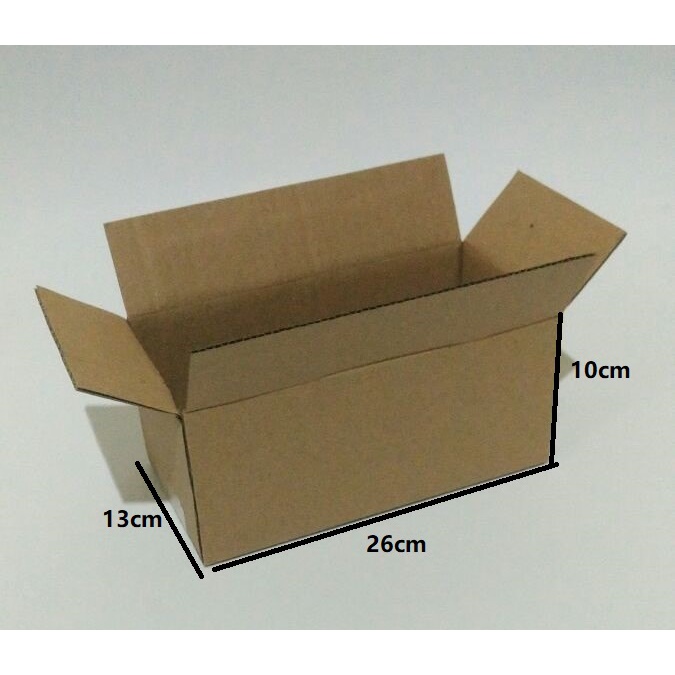 

Kardus Dus Kotak Box Packing Standard Polos Karton 26x13x10cm 5pcs