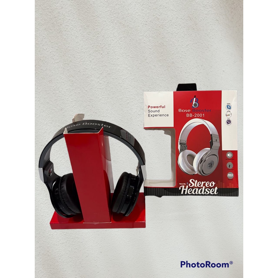 HEADPHONE/HEADSET STEREO HEADSET BASE BOOSTER BB-2001 KUALITAS BAGUS