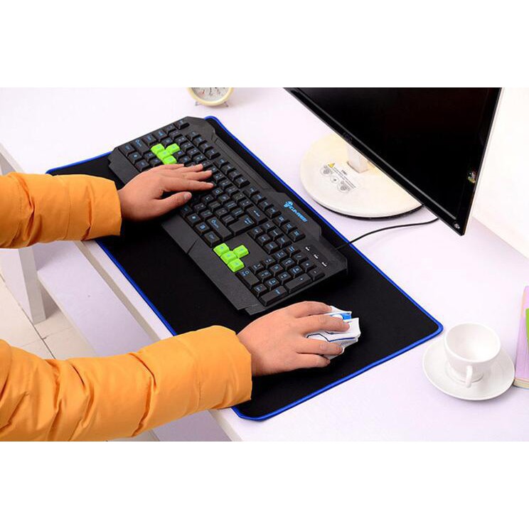 T lock-edge gaming mouse pad, oversized edging personalized mouse pad, thick office keyboard pad