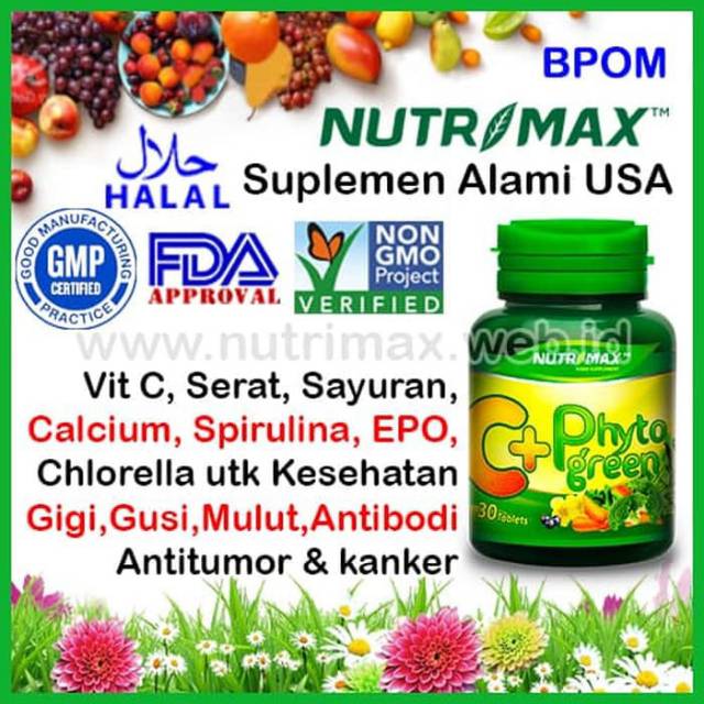 [ORIGINAL] NUTRIMAX C+ PHYTOGREEN ISI 30 TABLET / NUTRIMAX C PLUS PHYTOGREEN ISI 30 / C+ PHYTOGREEN