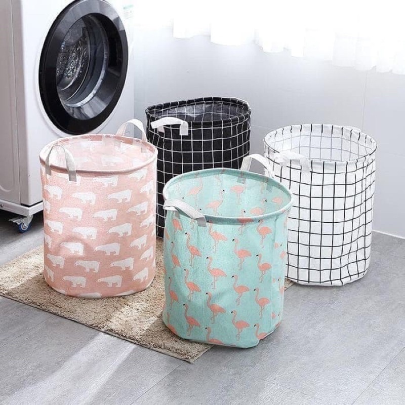 [ ABJ ] Keranjang Baju Laundry Bag Motif Karakter