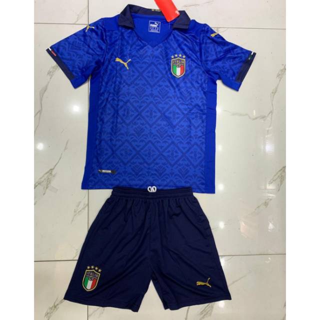 JERSEY BAJU  BOLA  KIDS ANAK ITALY  HOME OFFICIAL EURO 2021 