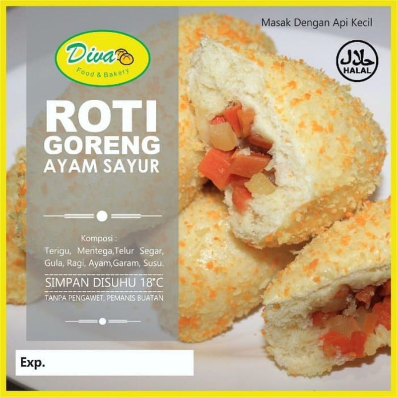 

Roti Goreng Diva Isi Ayam Sayur