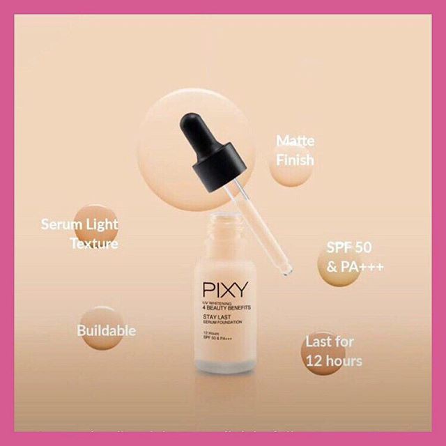 ★ BB ★ PIXY UV Whitening Stay Last Serum Foundation