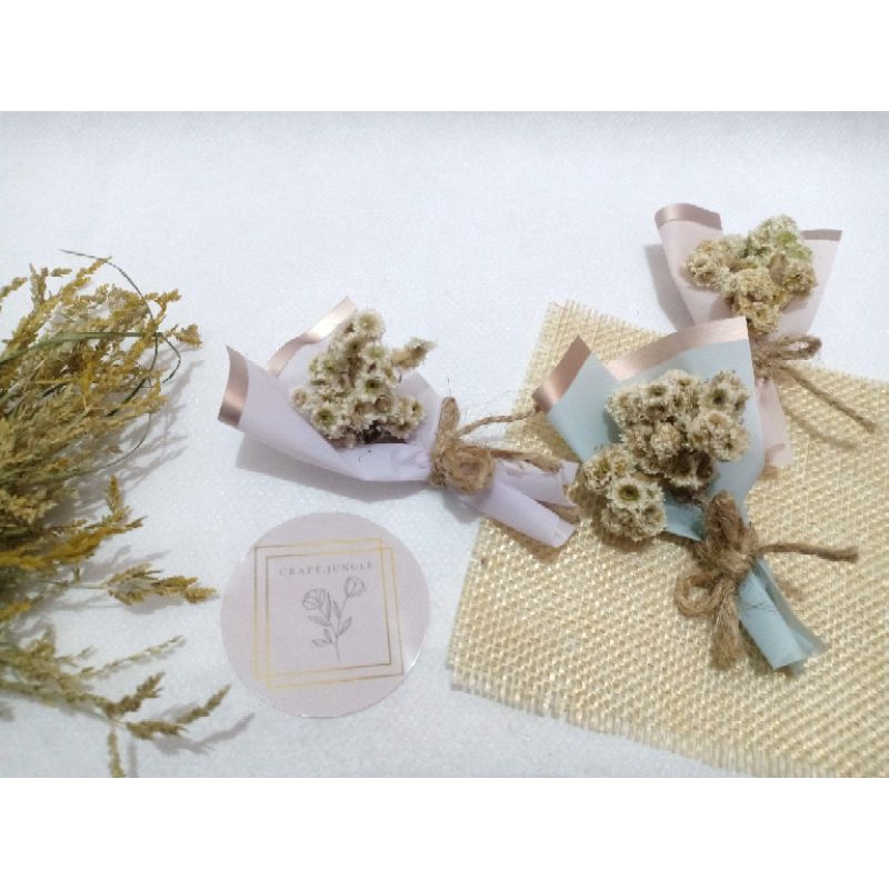 BUKET MINI | BUKET BUNGA KERING | BUNGA ABADI | BUNGA MINI AESTHETIC TERMURAH❗