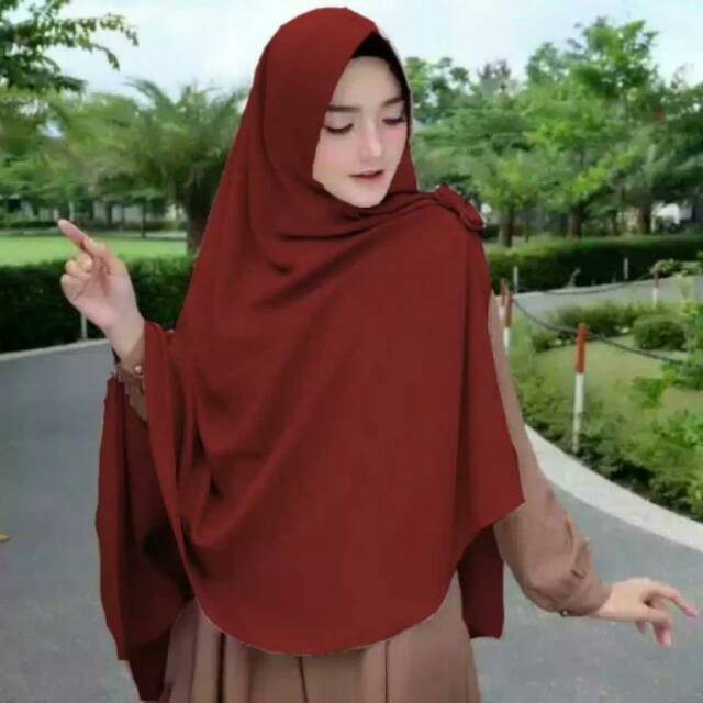 Jilbab hijab khimar belah pita