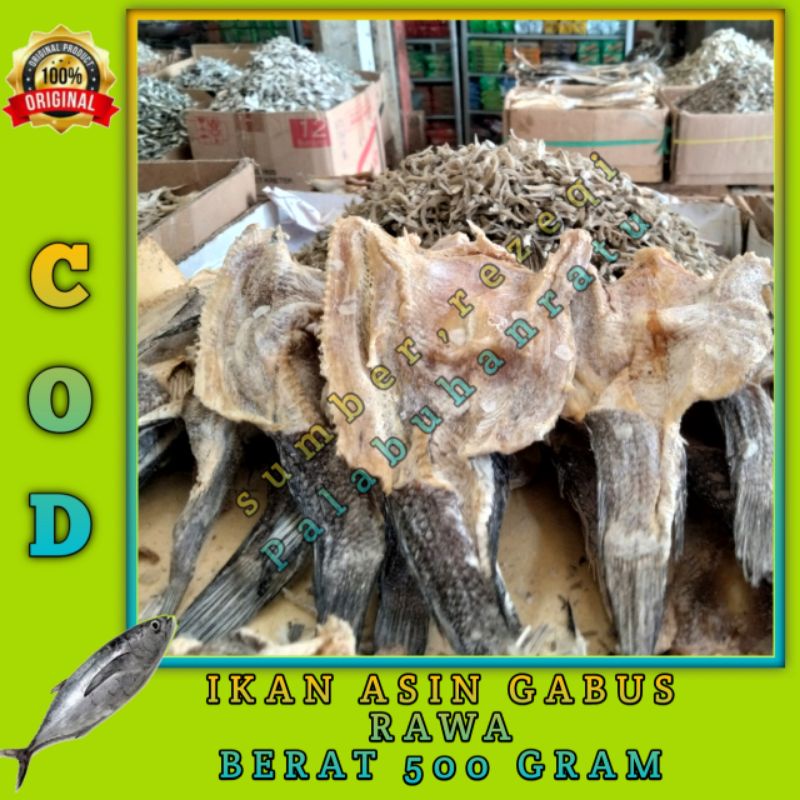 

IKAN ASIN GABUS RAWA SUPER BERAT 500GR