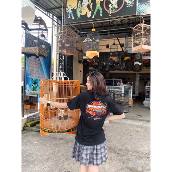 (COD) KAOS SULTAN KICAU V1 BY NONNINDAH (FREE PAKAN BURUNG&STICKER)