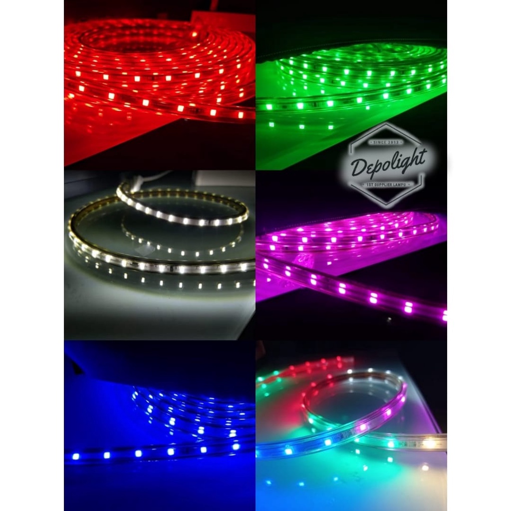 LAMPU LED STRIP outdoor/indoor 5050 METERAN AC 220V WATERPROOF