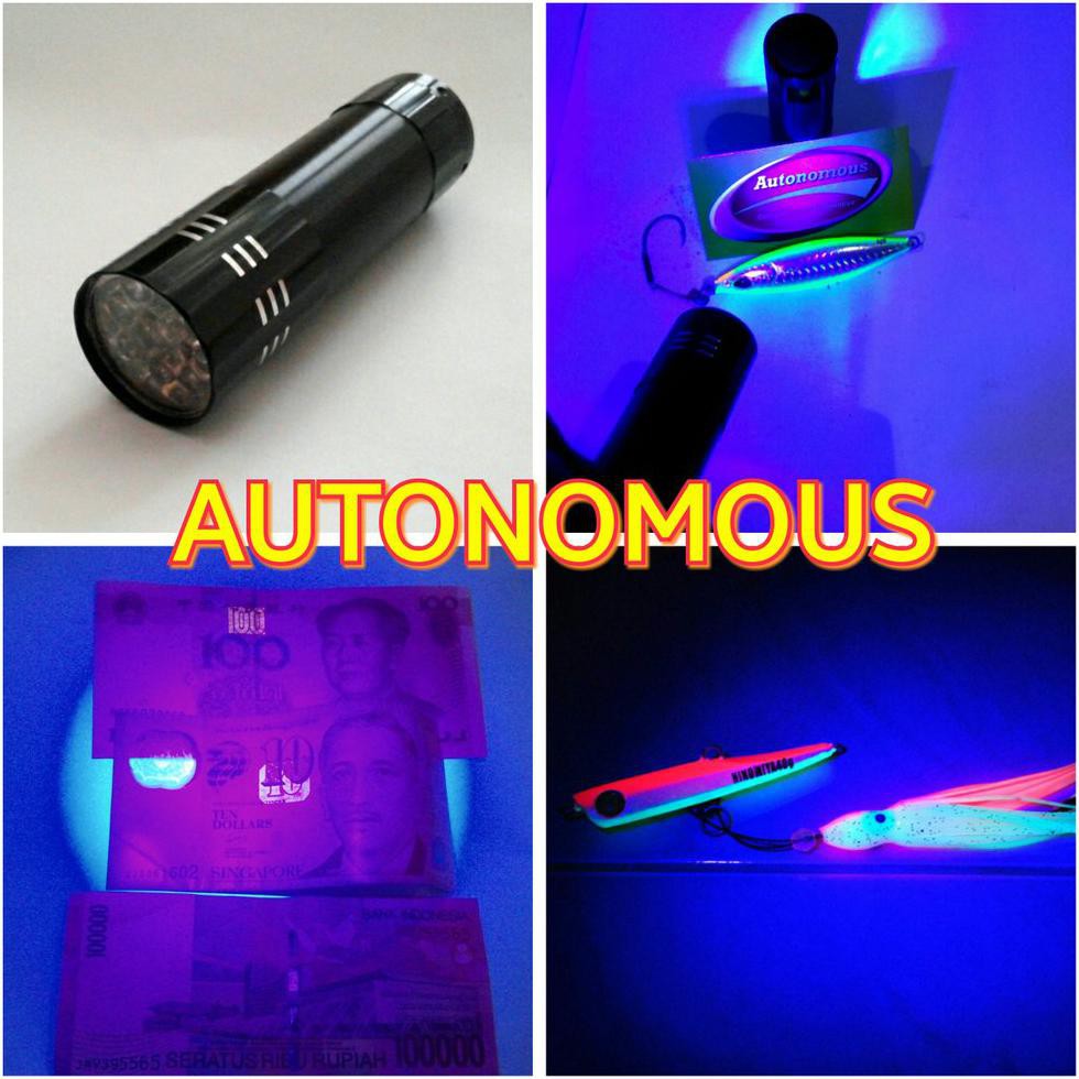 TERLARIS  senter led ultraviolet ( flashlight uv) untuk metal jig TERBARU