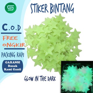 GJS set isi 100pcs Star Wall Sticker Stiker GJS set isi 100pcs Star Wall Sticker Stiker
