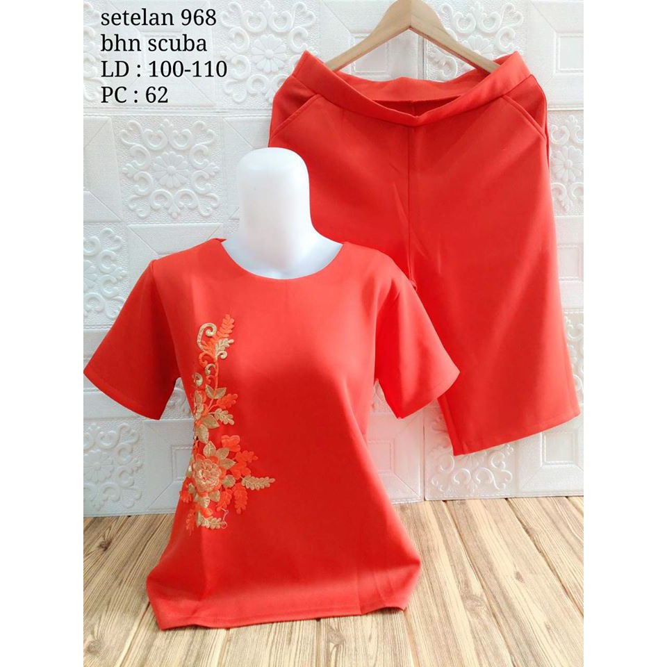 >> Setelan 968 Bahan scuba LD : 100 - 110