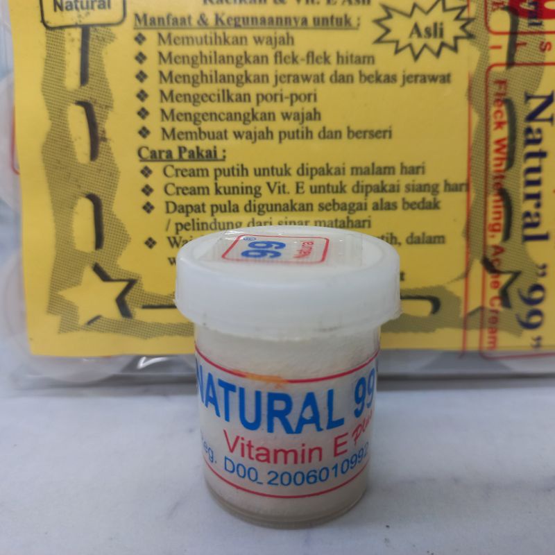 SATUAN CREAM NATURAL 99 VIT E MALAM ORIGINAL