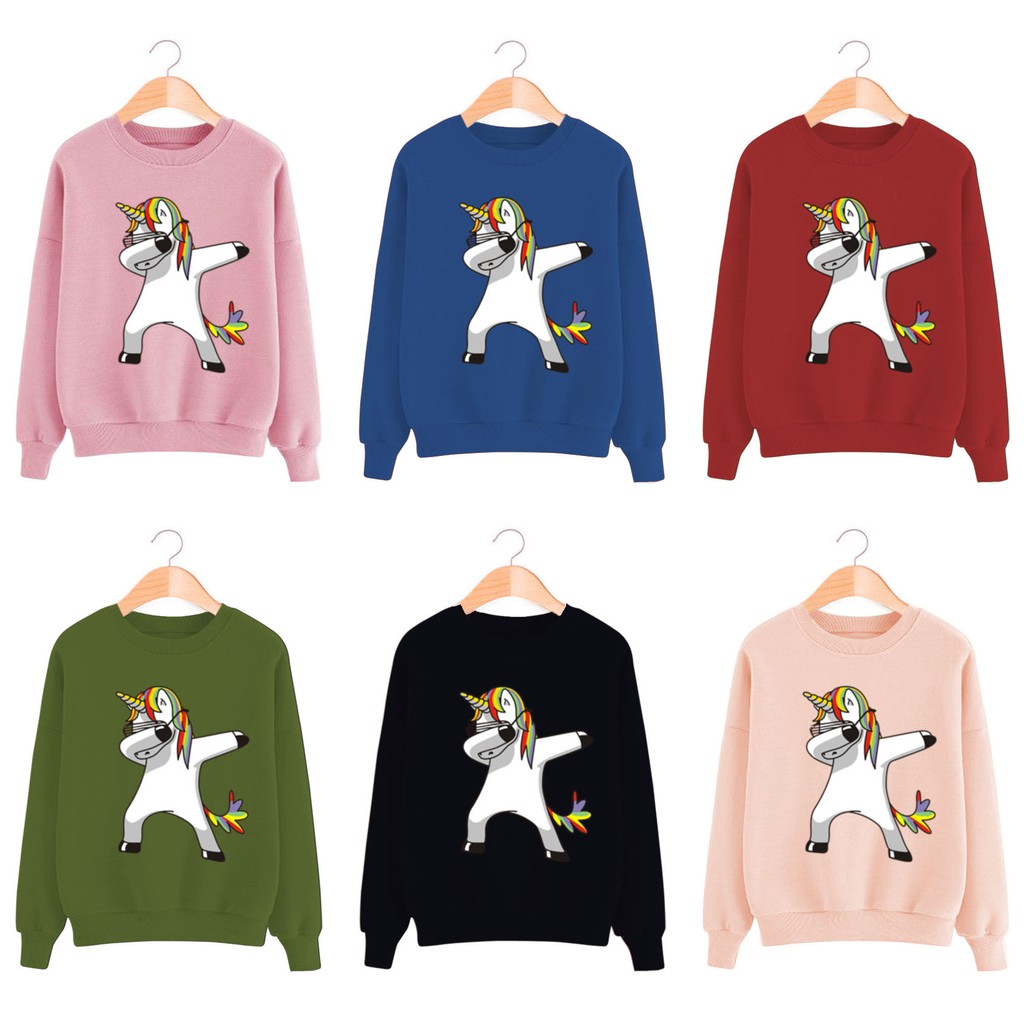 Bess - Sweater Lengan Panjang Murah / Sweater Wanita UNICORN KEKINIAN