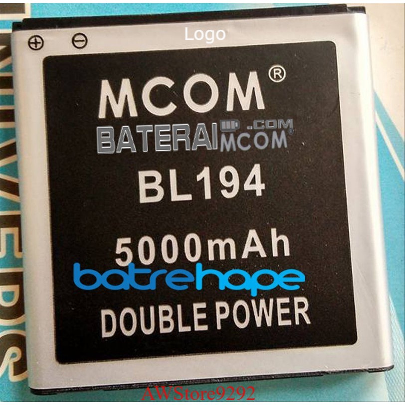 Mcom Batre Baterai  Mcom Lenovo A890 A660 A288 A520 A780 A698t A690 A698T A288T BL-194 BL194 BL 194