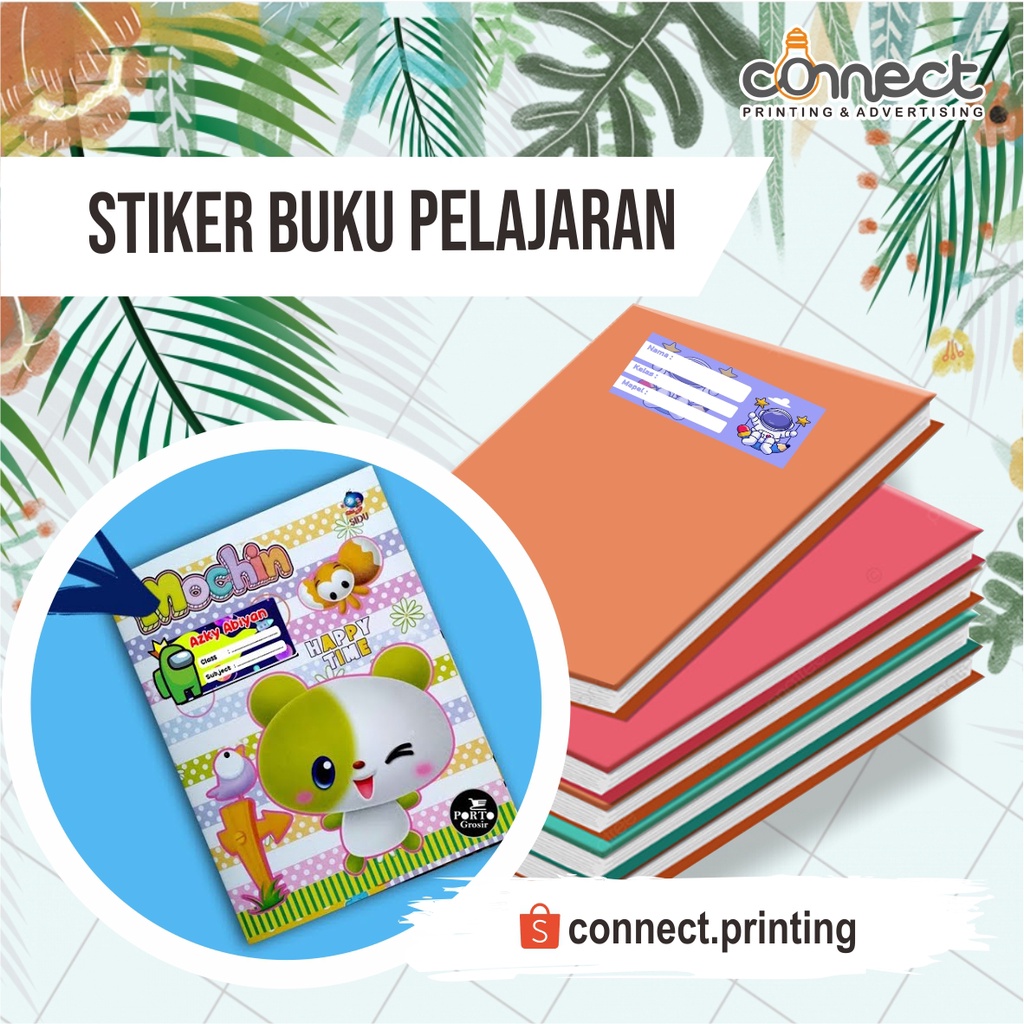 Stiker Mata Pelajaran, Stiker Mapel, Stiker Label Nama, Stiker Nama, Stiker Buku Pelajaran