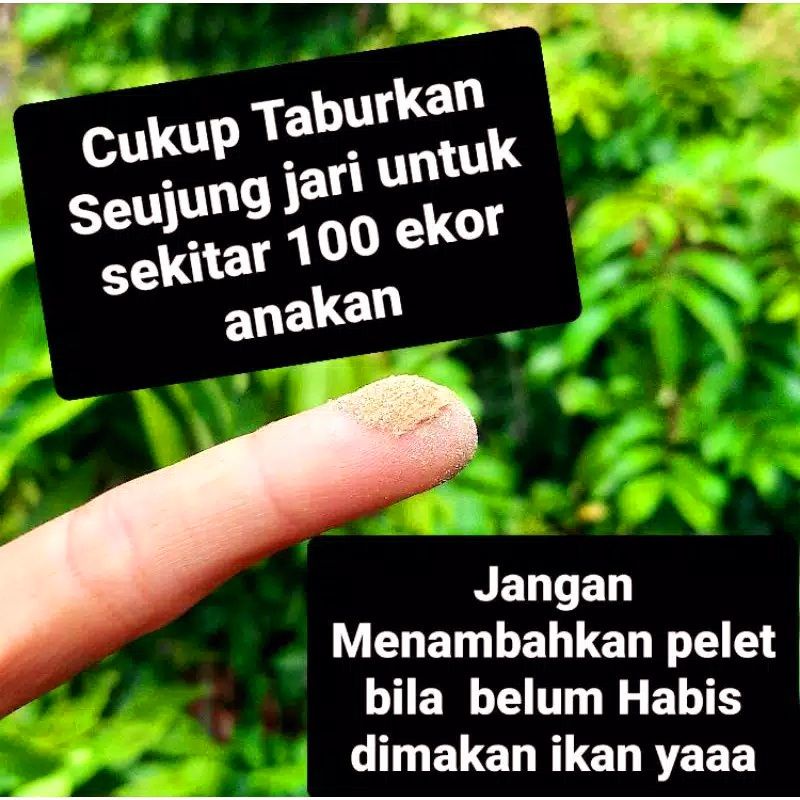 15 Gram Demi Pellets Burayak Pakan anakan ikan hias Cupang Guppy Molly dan lainnya