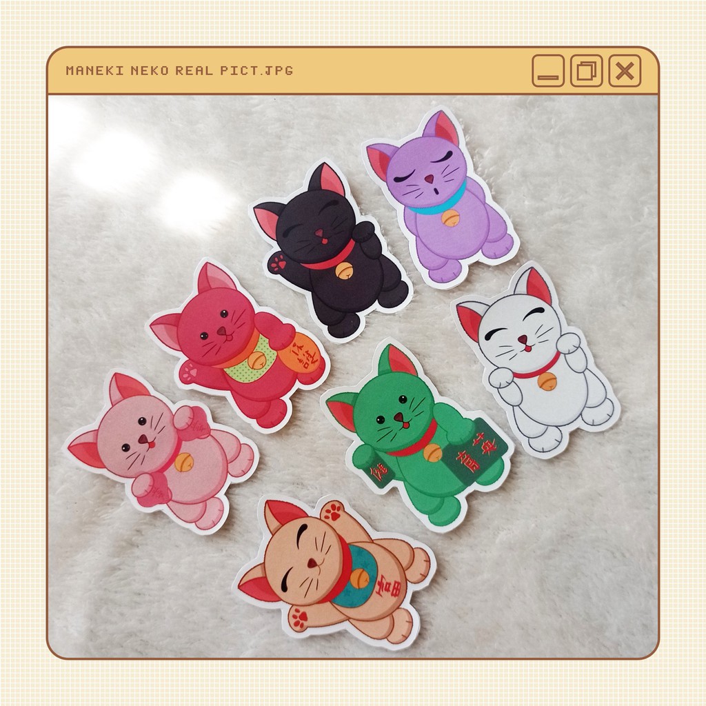 

[141-STU] Sticker Pack Maneki Neko New Ver