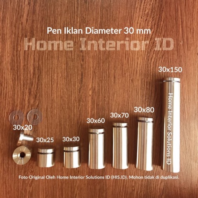 

Pen Iklan 30 x 150 mm Stainless Steel