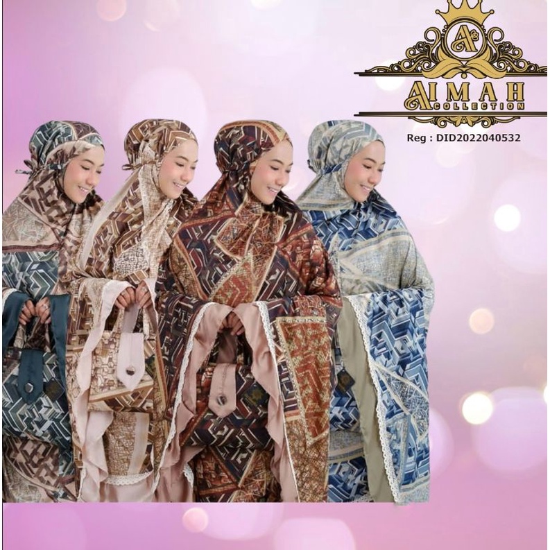 BISA CoD mukenah armani alluer &quot; aimah preium&quot;membuat tampil cantik dan elengan