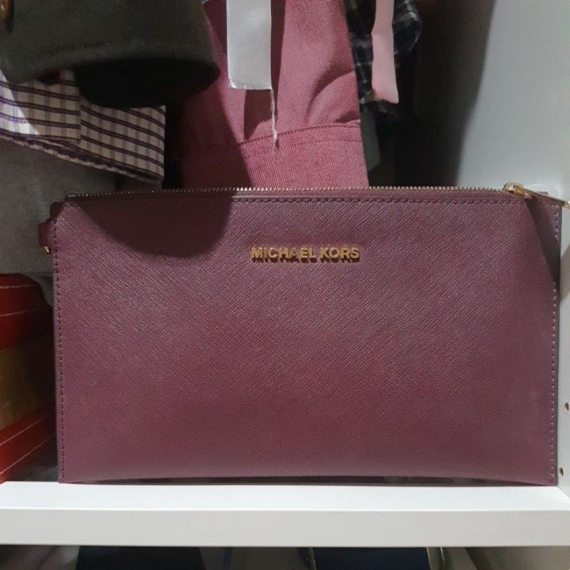 Tas Clutch wanita Michael Kors Ori