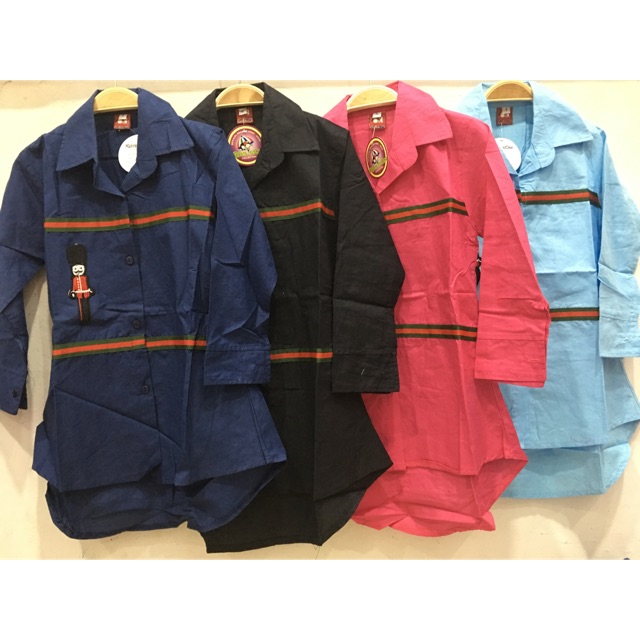 Kemeja tunik model panjang belakang