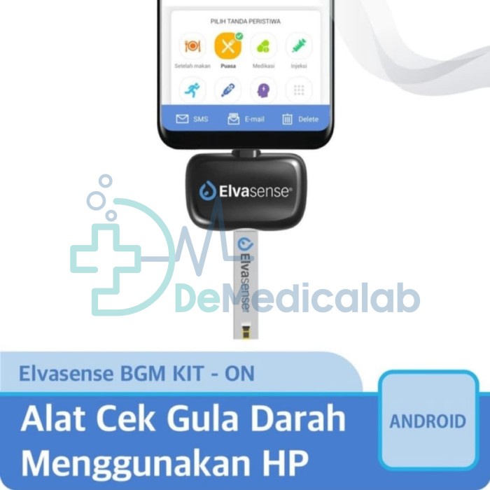Alat Gula Darah Elvasense / Alat Monitor Gula Darah (Android)